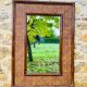 Vintage mirror, bamboo, caning and rattan, circa 1960s