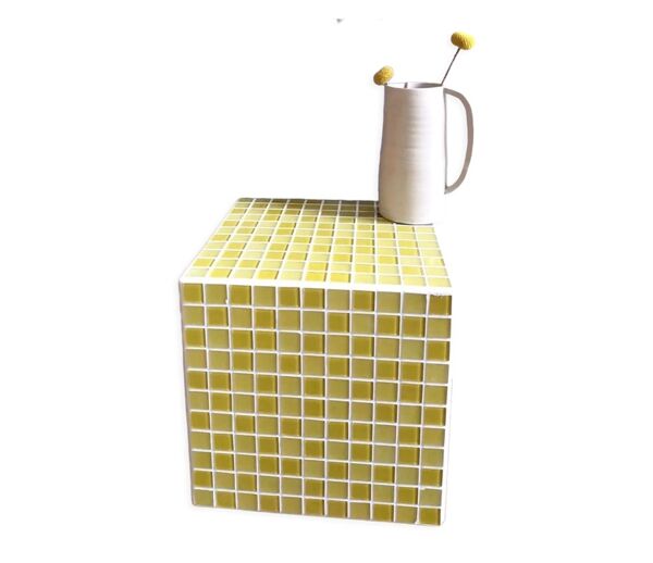 Table d'appoint carreaux mosaïque verre