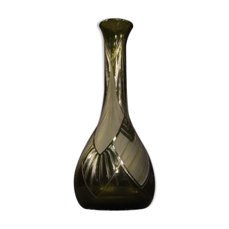 Vase français en verre legras