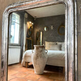 Louis-Philippe antique silvered mirror 19th century