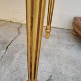 Table basse style Louis XVI en marbre et bois doré