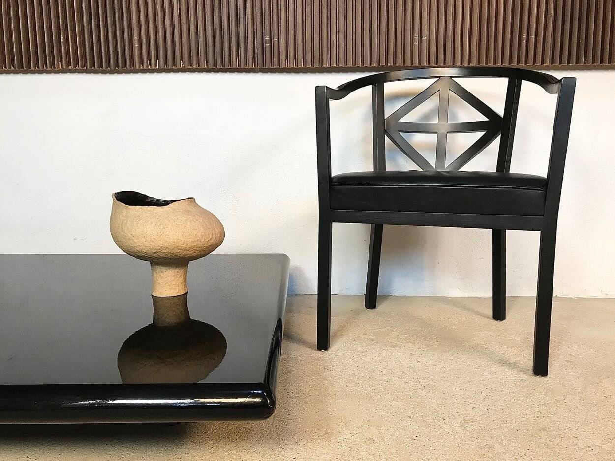 Sculptural studio ceramic art pottery vase, Germany 1966