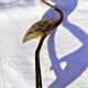 Heron or brass wading bird around the 1960s/1970s