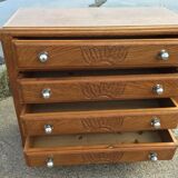Chest of drawers year 30 in golden oak