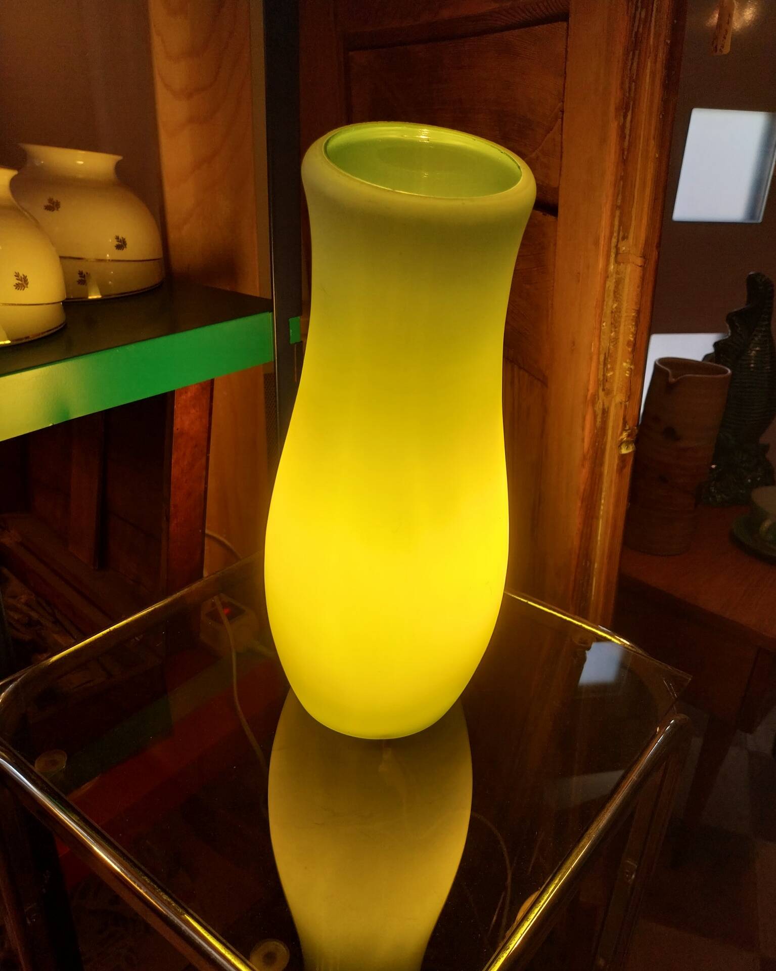 Lampe Mylonit verte Ikea