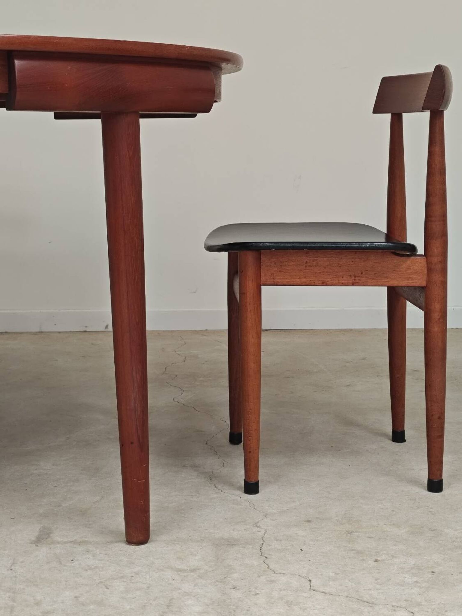 Table de repas et 4 chaises par Hans Olsen pour Frem Rojle  Danemark