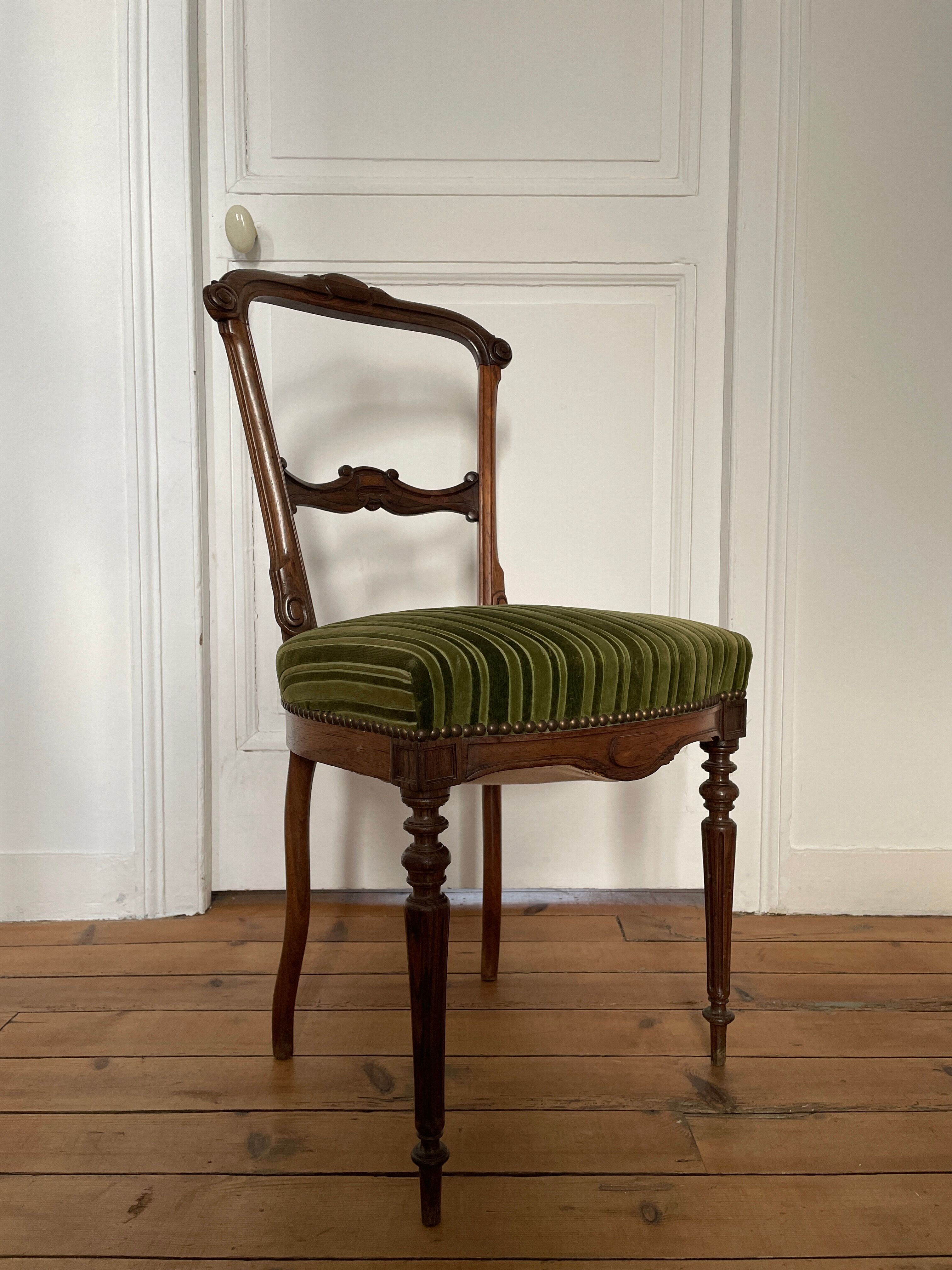 Series of 3 antique chairs Napoleon III