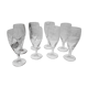 Set 8 glasses champagne glass chiseled