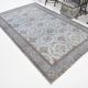 Tapis 6x10 pour salon bordé de tapis vintage turc bleu, 184x301Cm SK 1512