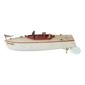 Jouet vintage, bateau JEP “Rubans Bleus”, 1938