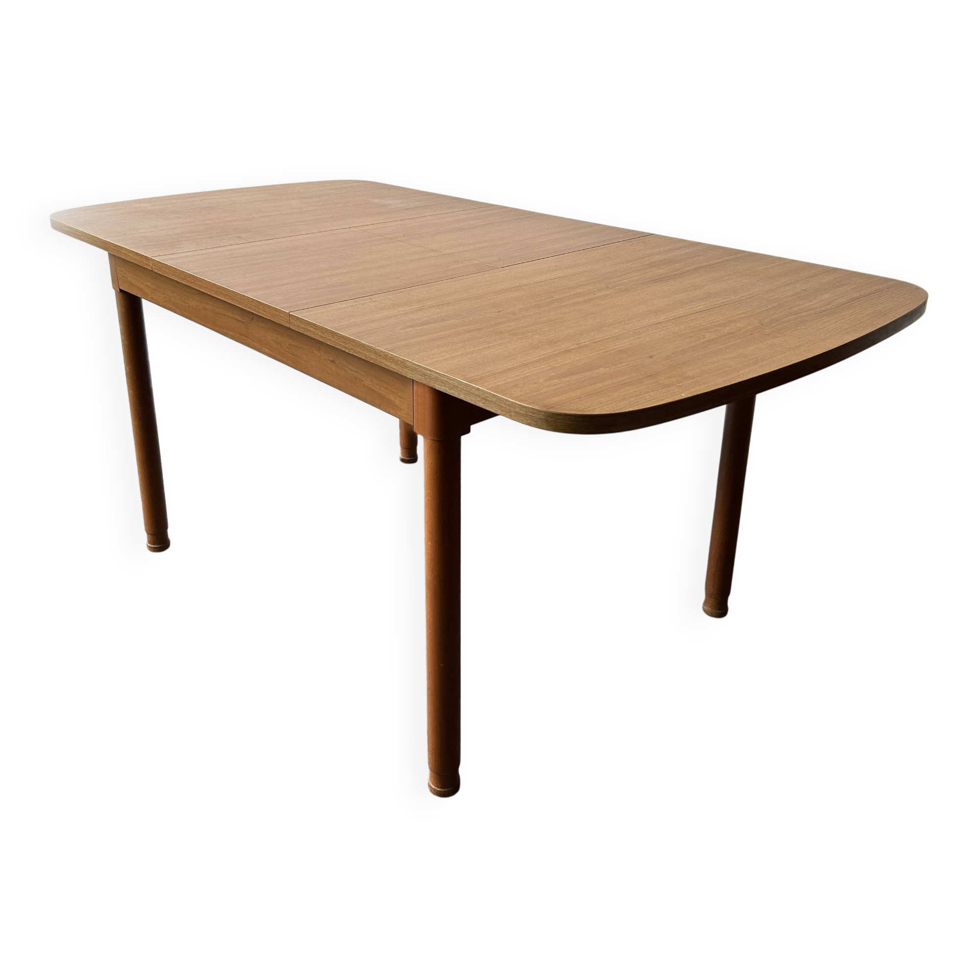 Mid-Century modern extending dining table by Schreiber Furniture