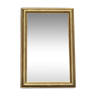 Miroir Miroir époque 19ème doré à la feuille d’or 116cm/79,5cm  parqueté au dos, trumeau