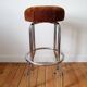 4 Tabourets de bar chromé vintage