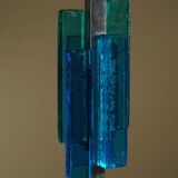 Table lamp Svend Aage Holm Sørensen, metal and glass, modern Danish design, 1960s