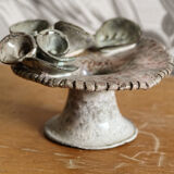 Glazed terracotta candle holder