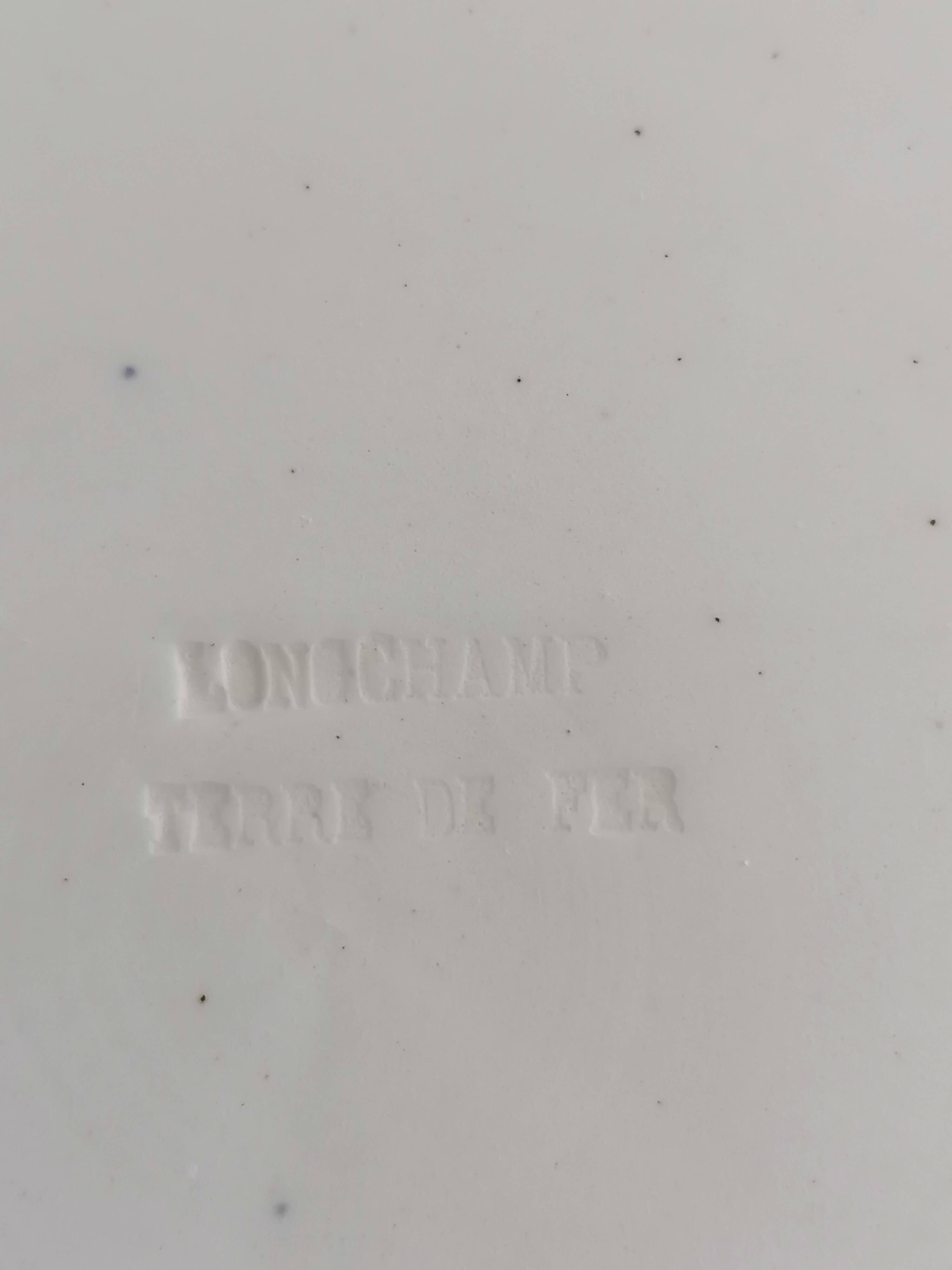 Assiette Longchamp terre de fer Robert Charbonnier 19ème s
