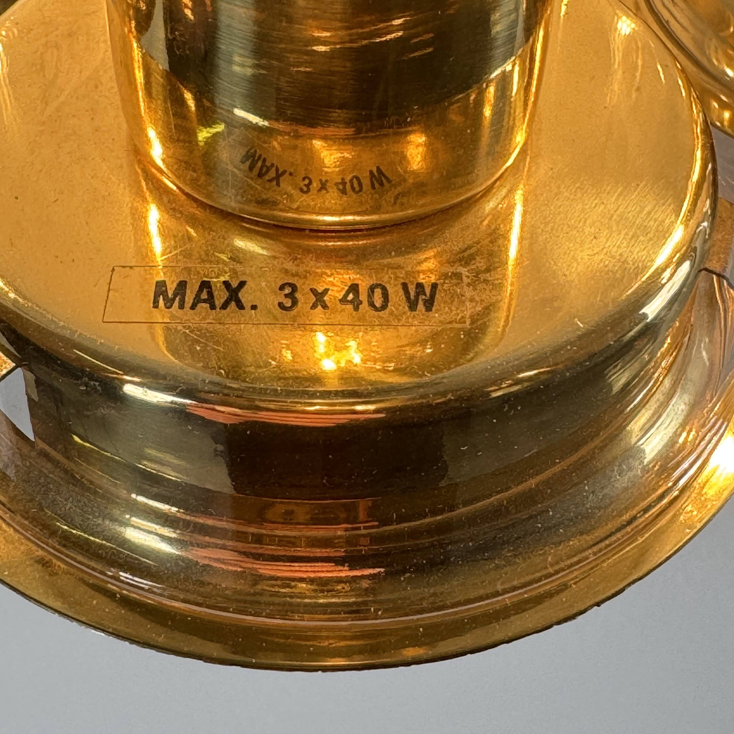 Hans-Agne Jakobsson Wall Lamps “Sonata” Model V 169/3 Markaryd, Sweden, 1960s