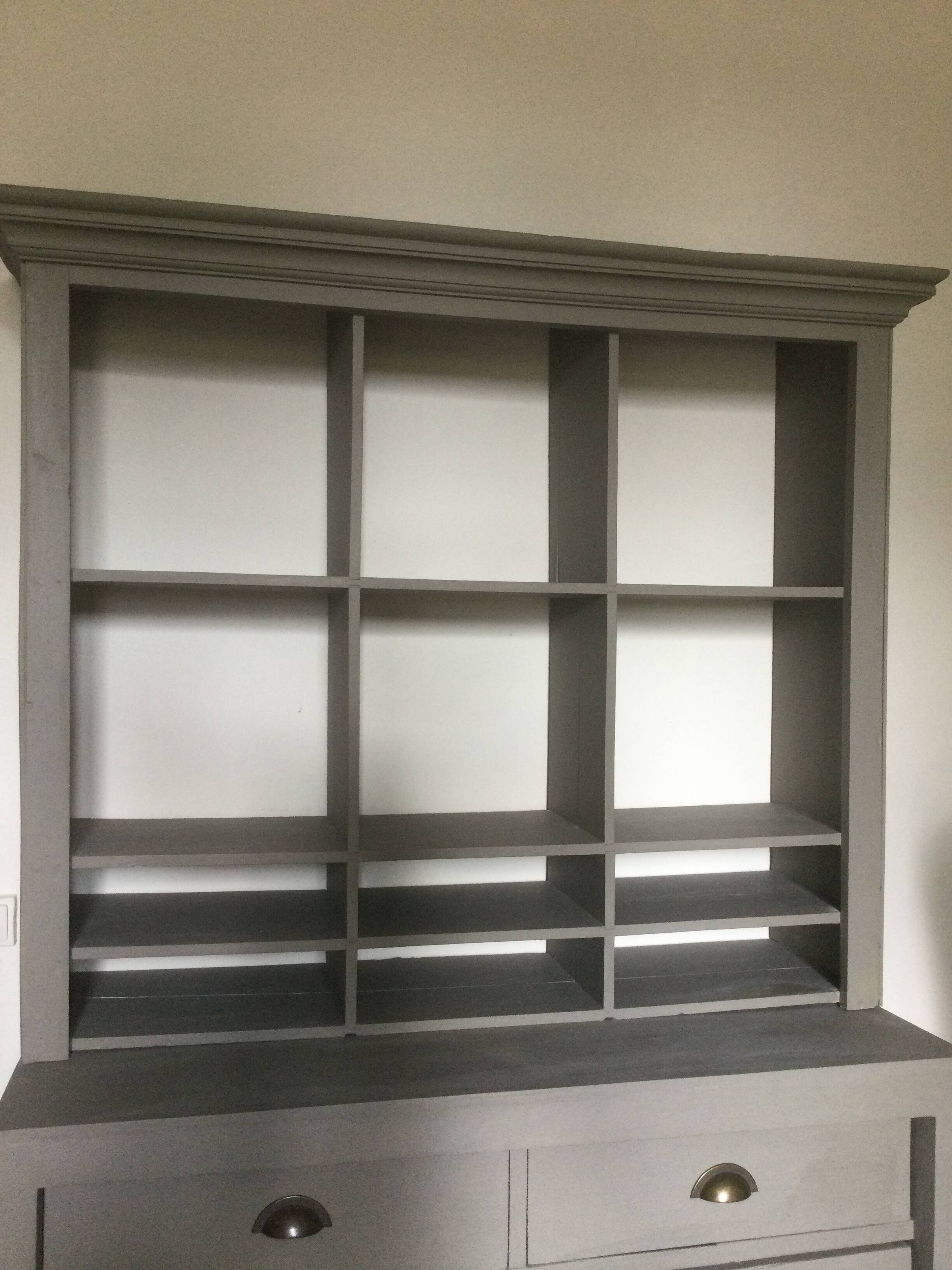 Antique bookcase with drawers