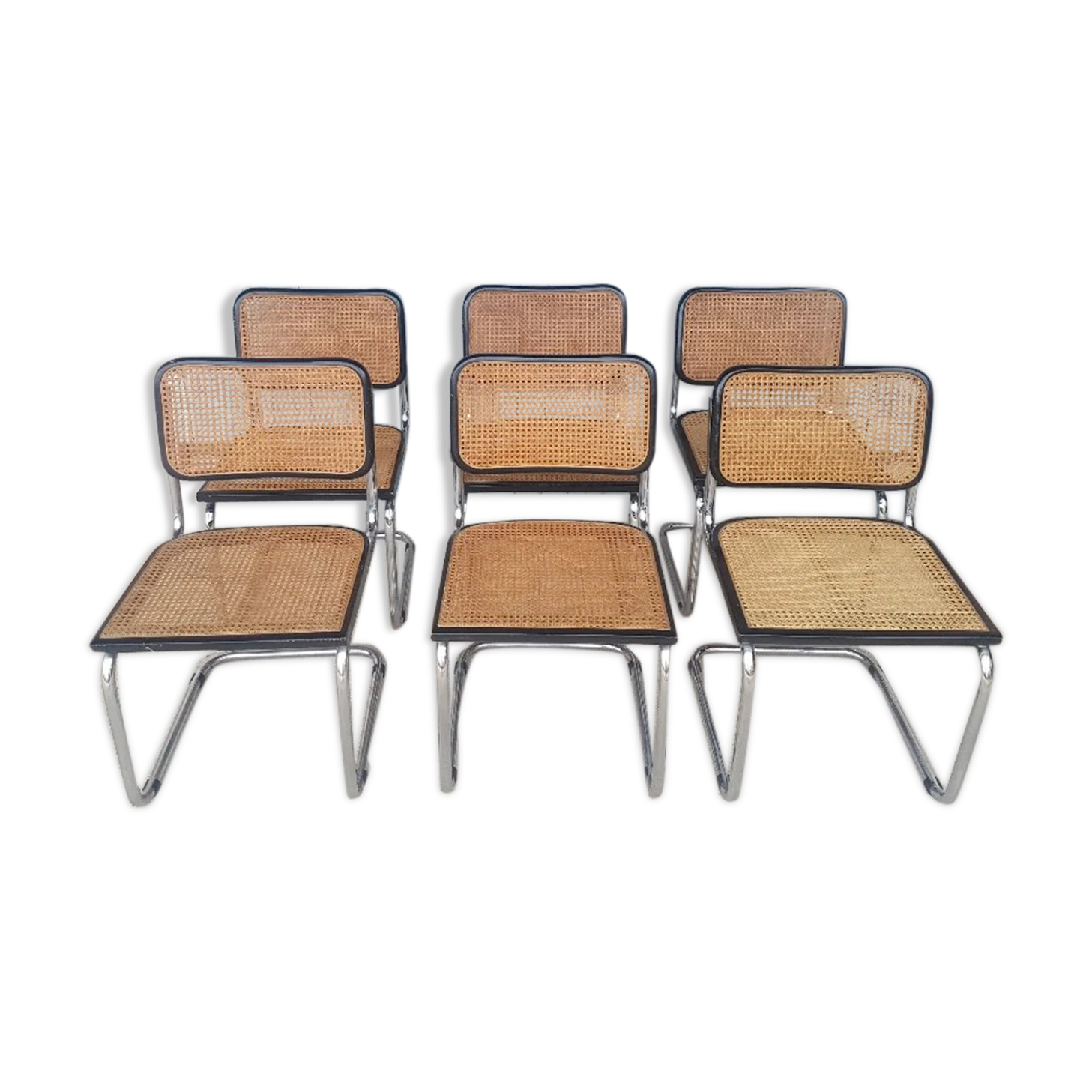 Lot of 6 chairs by Marcel Breuer