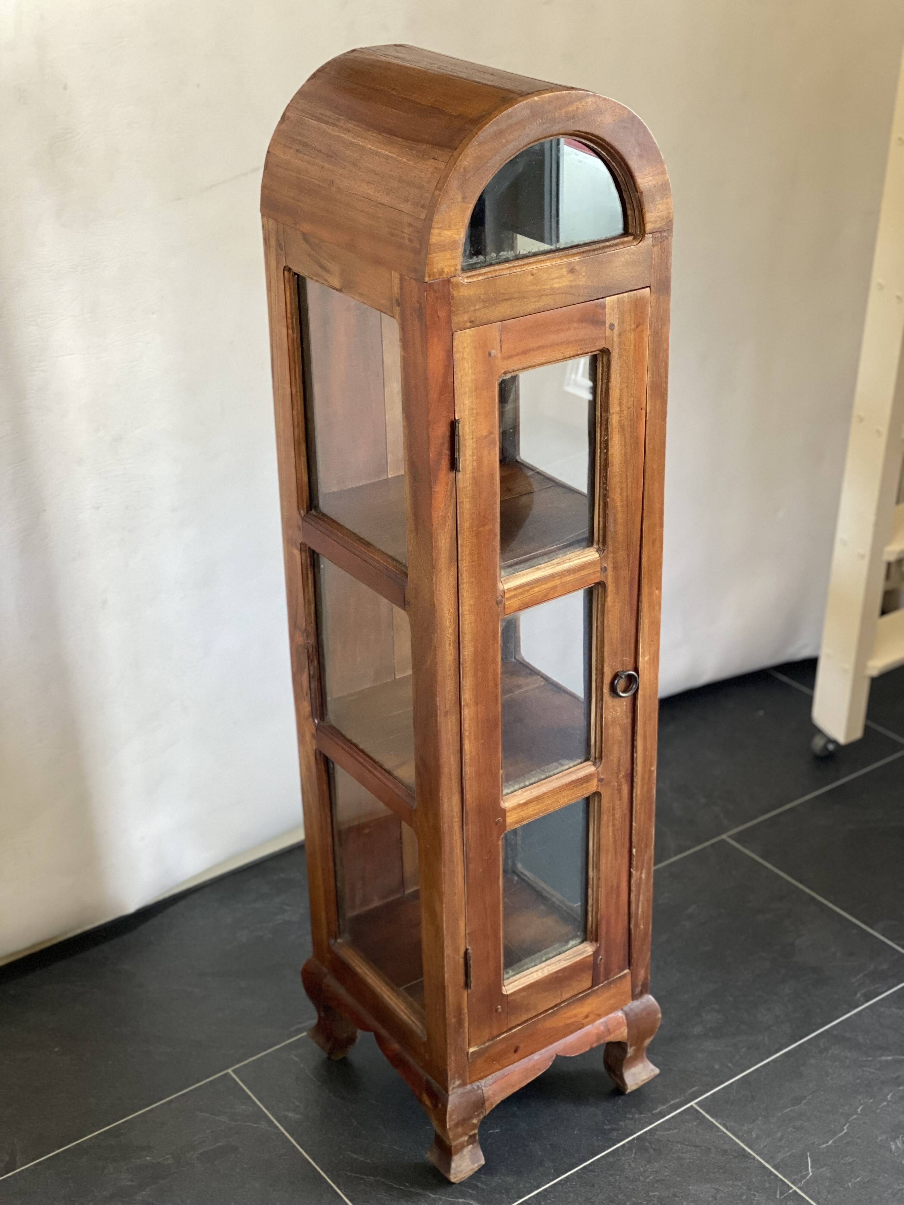 Vintage domed lighthouse curio cabinet