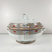 Soupière Gien modèle Rouen Sainfoin, 1990, tirage limité 693/1500