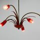 Sputnik design chandelier, Italy 1960s