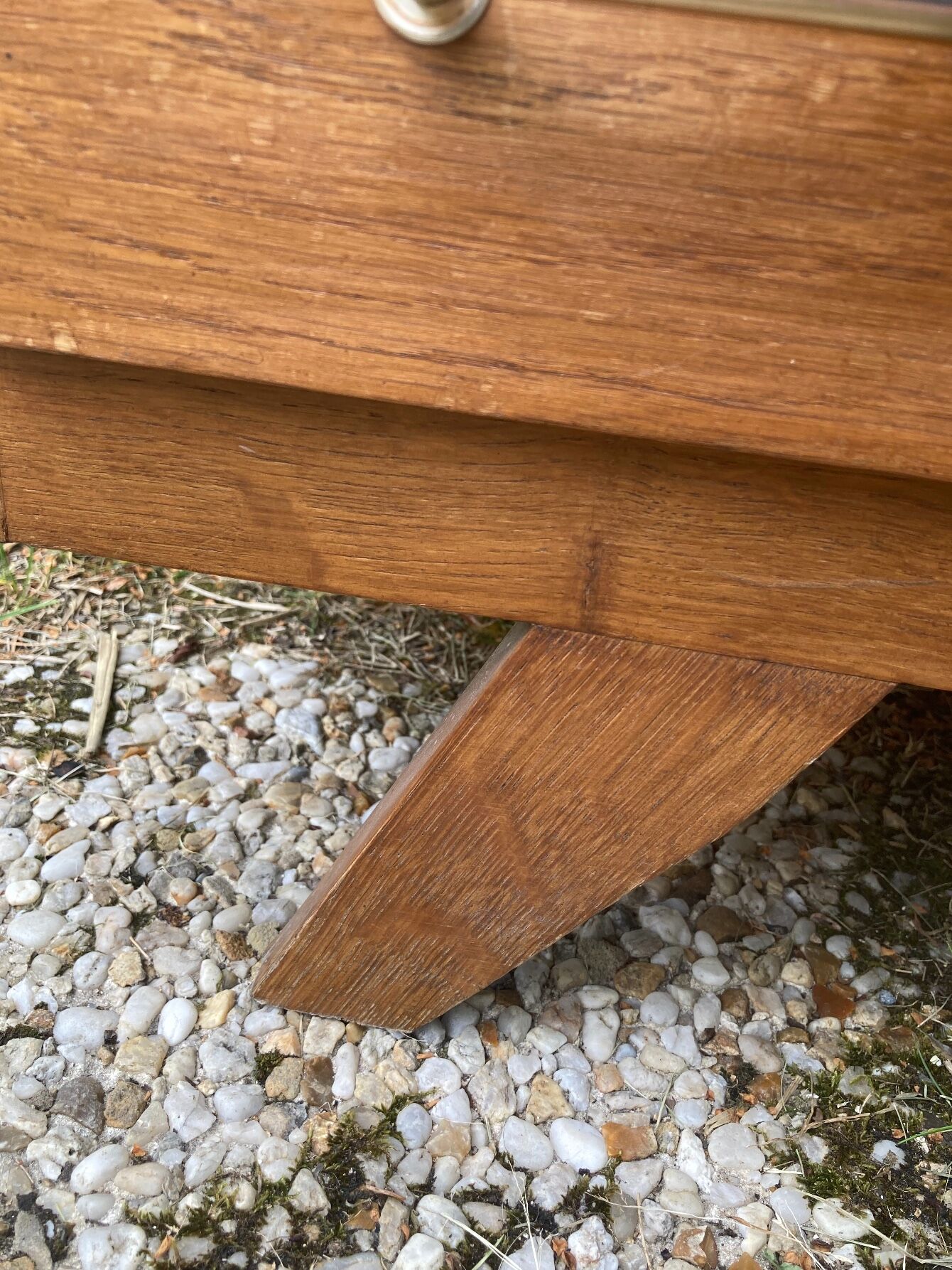Vintage chest of drawers compass feet