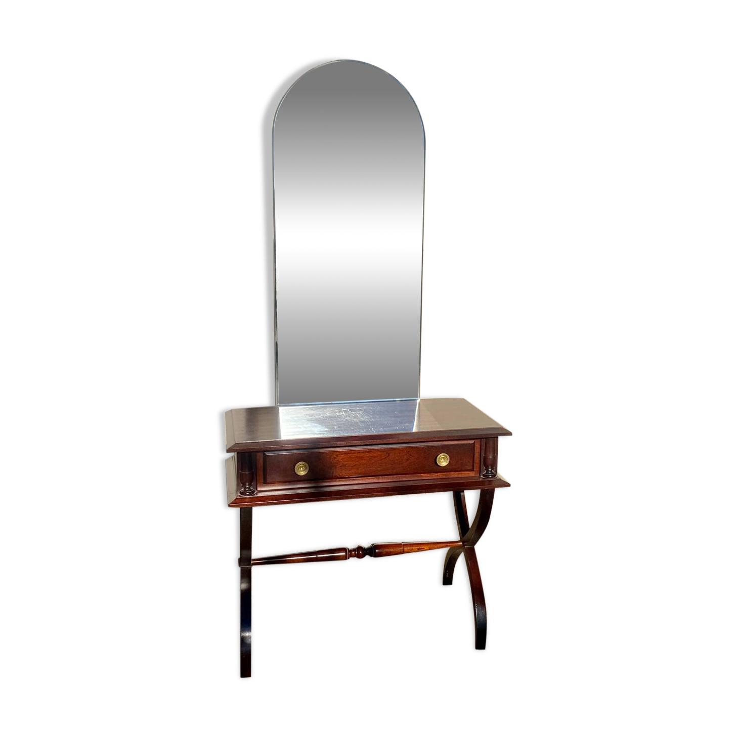 Coiffeuse bois massif style empire traditionnel