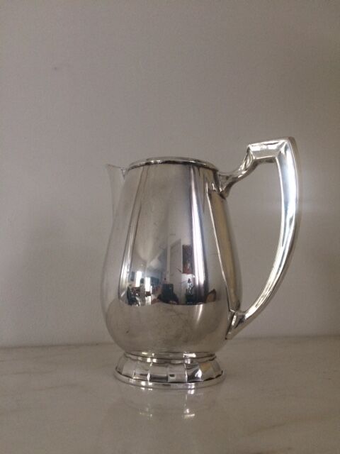 Christofle Art Deco silver metal milk pot