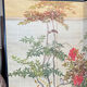 Two-panel screen with a decoration of plants and birds, Japan.