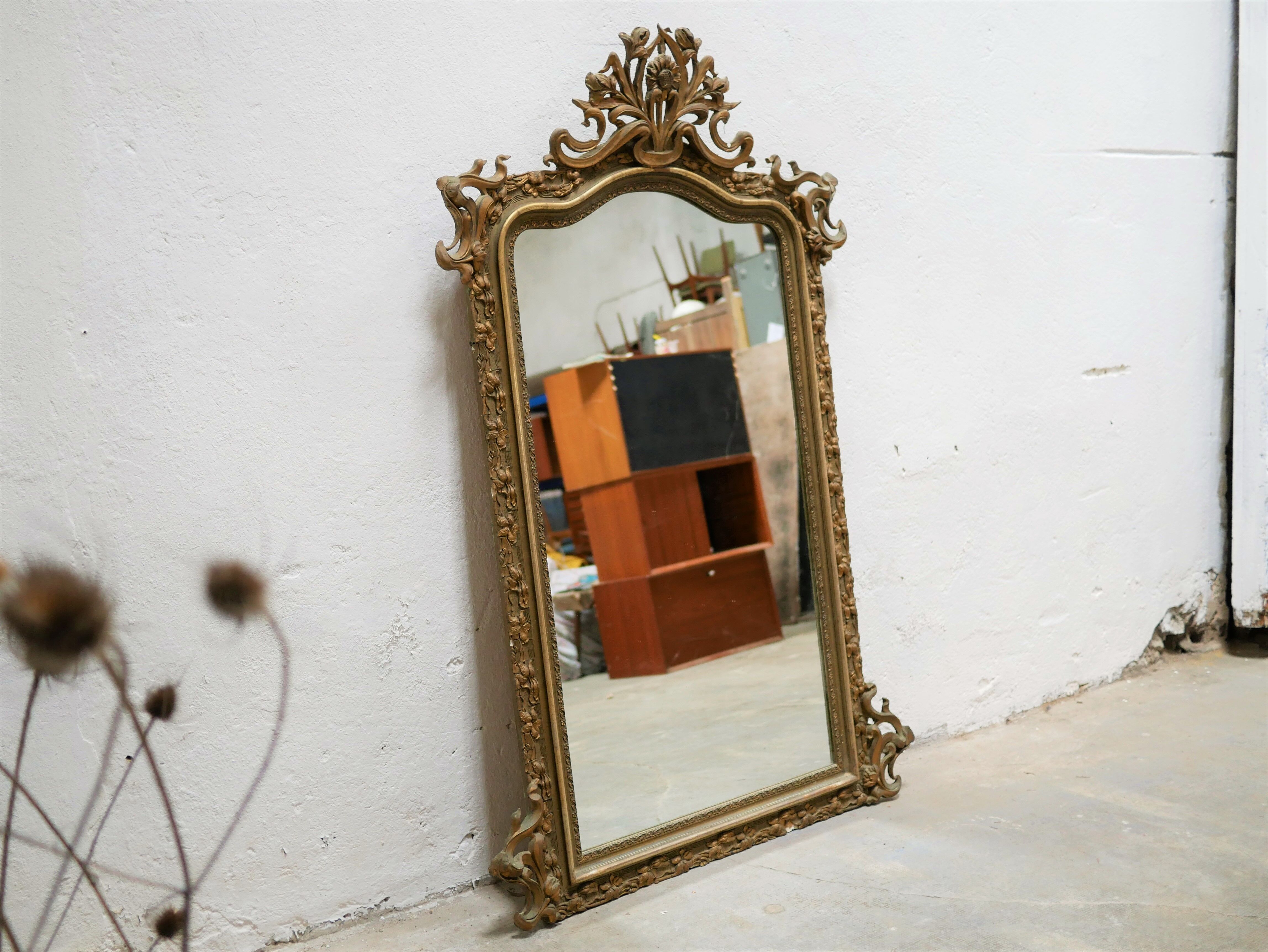 Old Louis XV style mirror - 158cm x 107cm