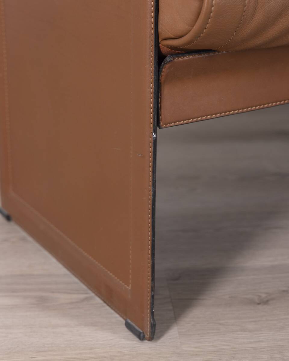 Vintage leather sofa from the 1970s, model ‘korium’ designed by tito agnoli
