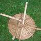 Low seat vintage rattan and wood