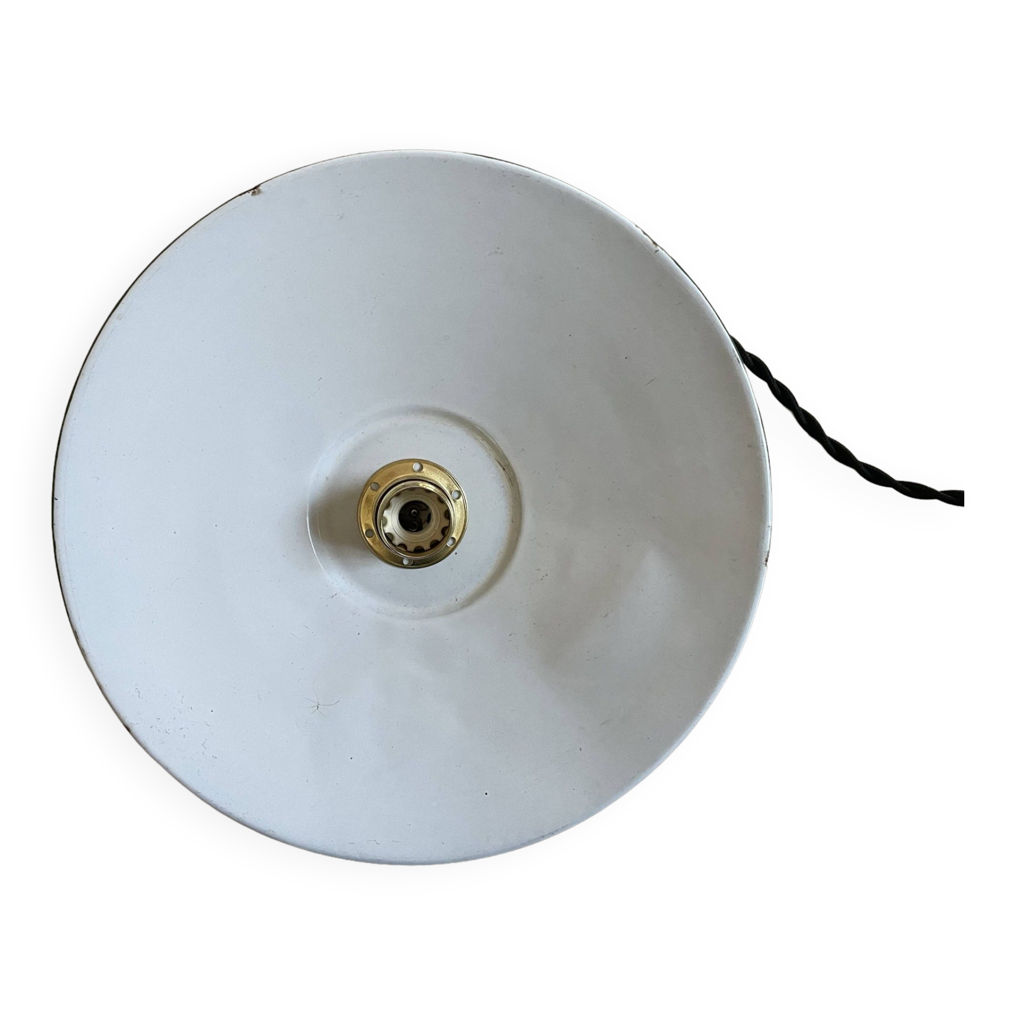 Sheet metal suspension, industrial enameled bowl