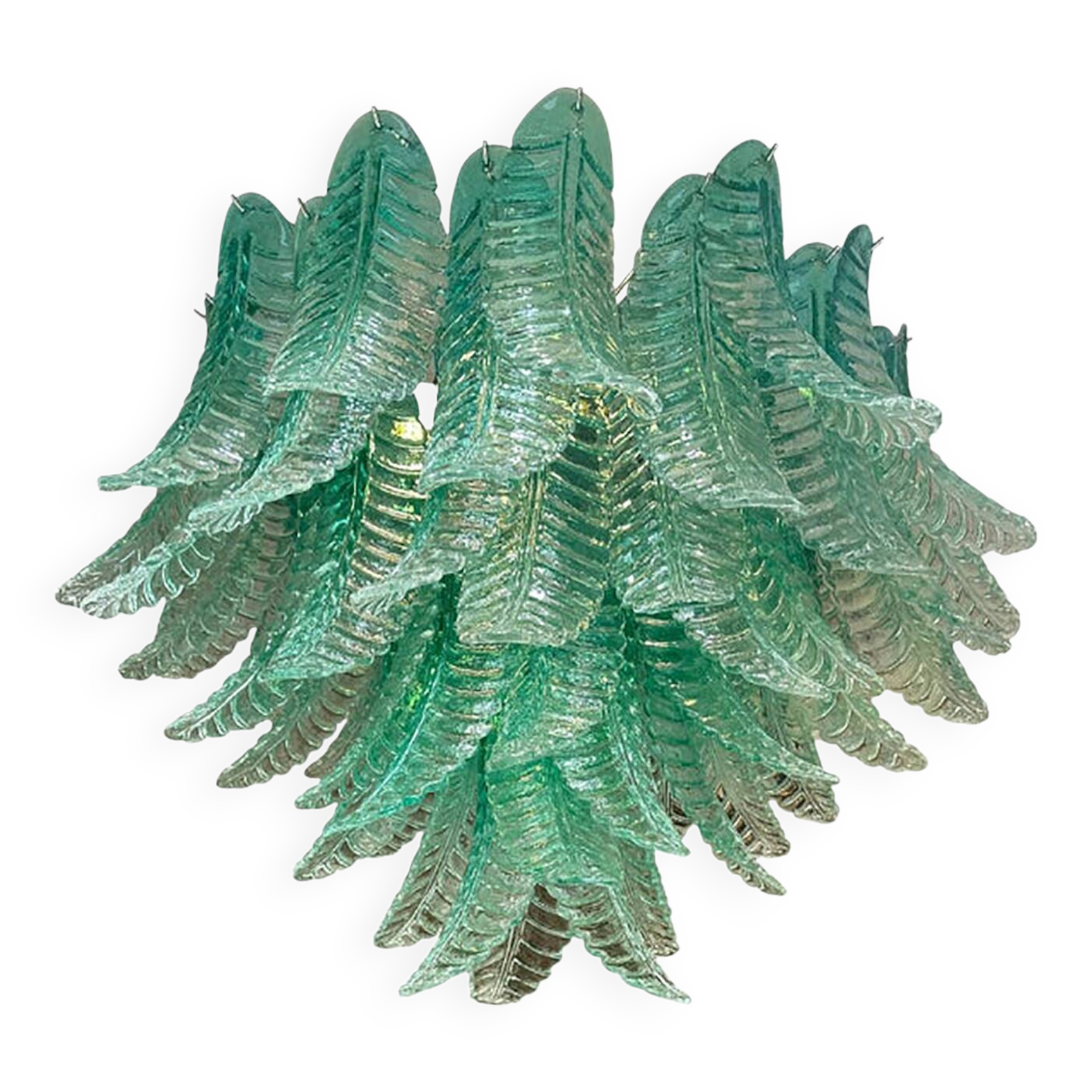 Contemporary Scenographic Green “Felci” Chandelier