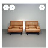 2 x Machalke lounge chair / thick leather