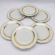 6 dessert plates. In S.F.P. Limoges porcelain.