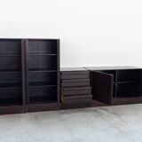 IBISCO display cabinet - set of 4 modular modules, 1970s