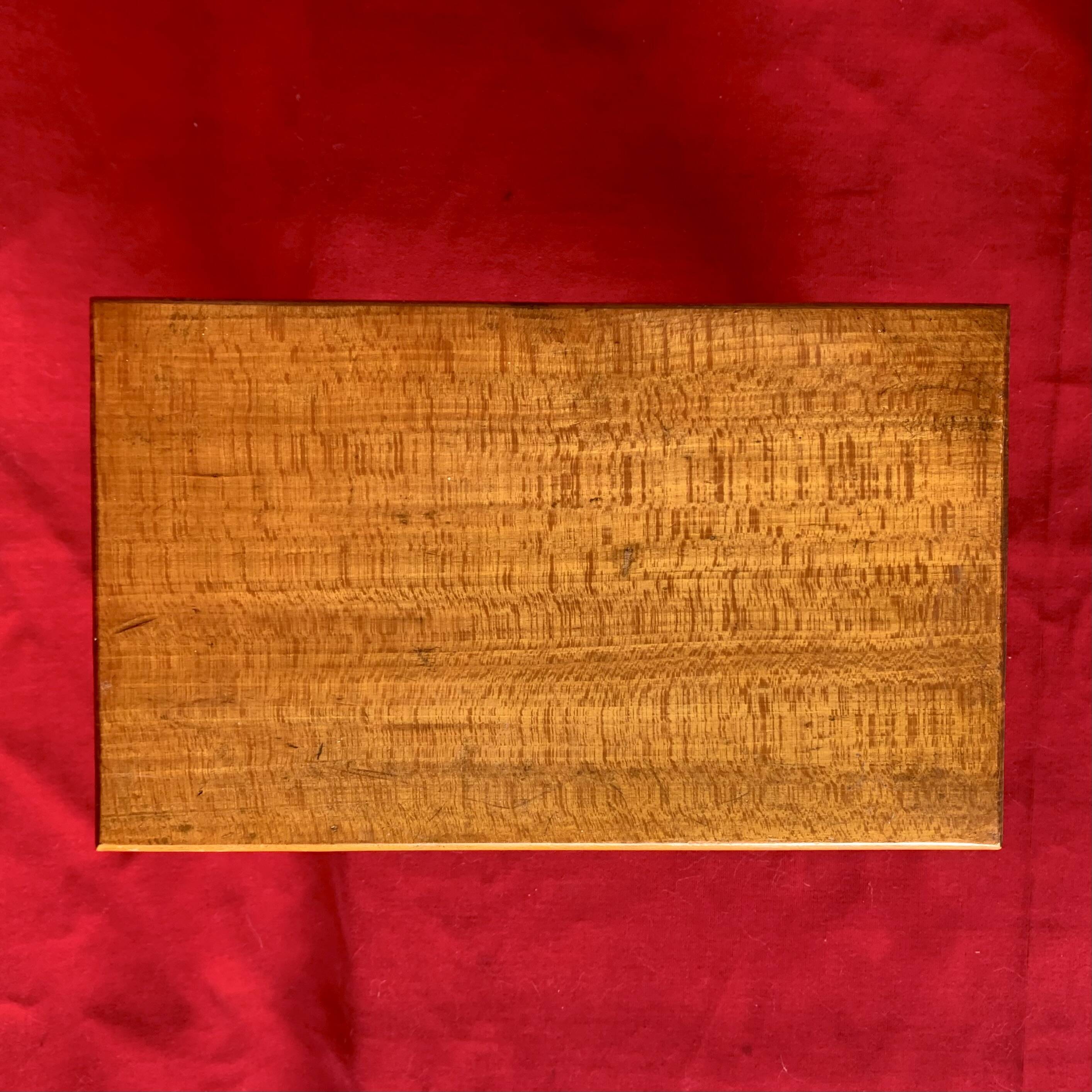 Old small stool - footrest with solid wood chest