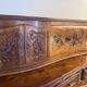 Carved solid walnut sliding buffet – Louis XV style