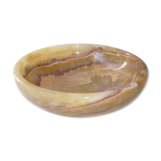 Empty cup pocket in vintage alabaster