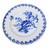 Flat compote dish on pedestal Gien Thistles (2)