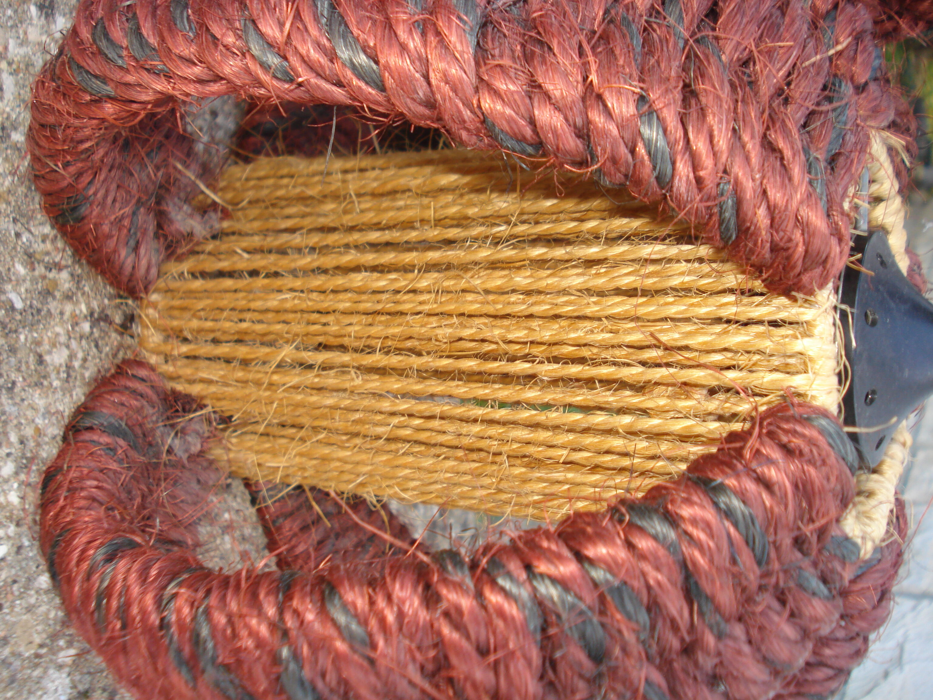 Pair of braid rope hanging  1960/70