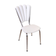 Chaise skaï blanc