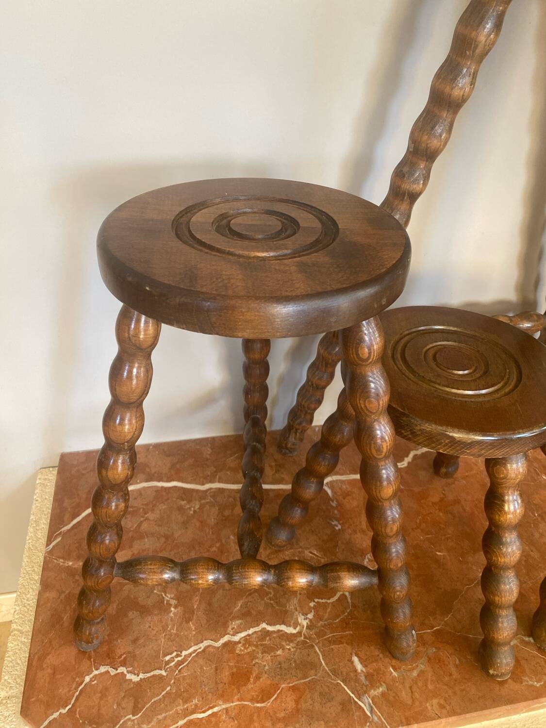 Very beautiful set of three tripod plant holders