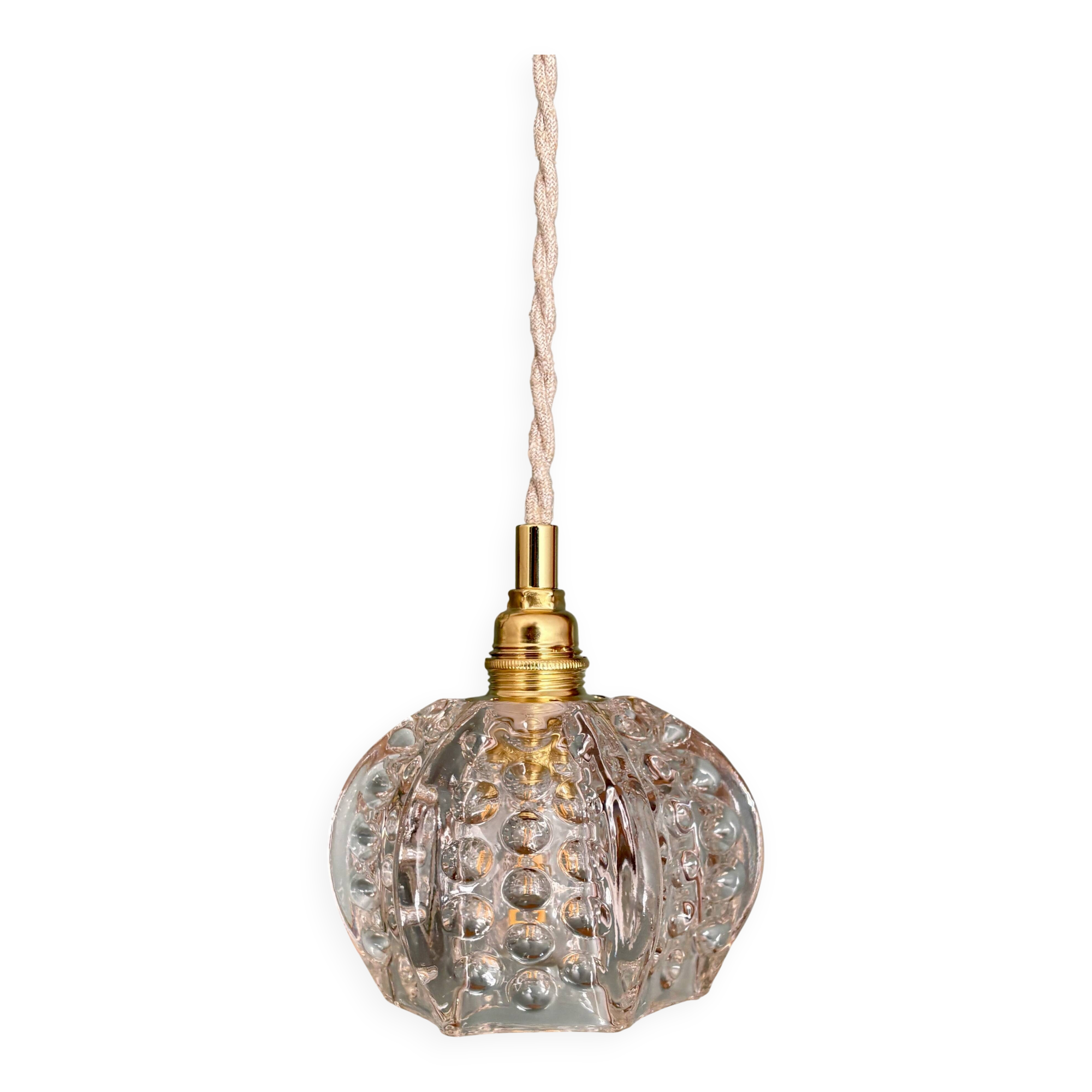 Vintage glass suspension globe