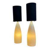 Paire de lampes années 80