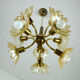 Glass flowers chandelier, 1970