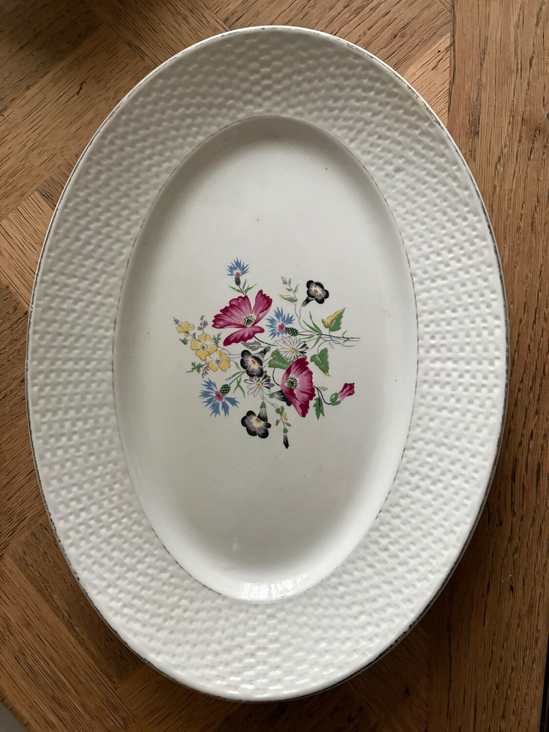 Oval dish Digoin Sarreguemines