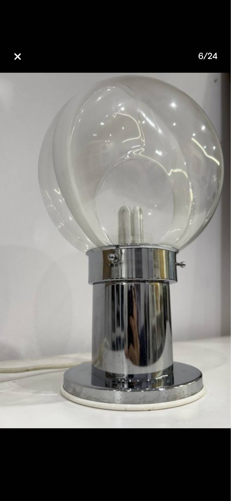 Lampe Murano "Venini" de Toni Zuccheri
